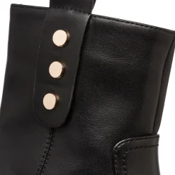 Sale Stivaletti neri da donna con tacco 7 cm e dettagli in metallo Donna Stivaletti Donna