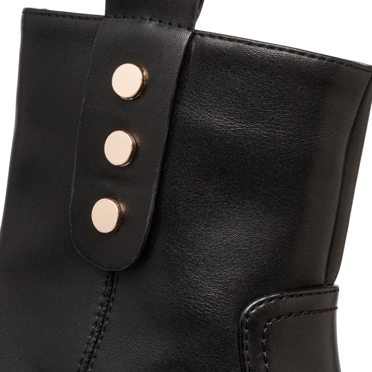 Sale Stivaletti neri da donna con tacco 7 cm e dettagli in metallo Donna Stivaletti Donna