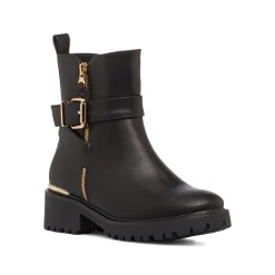 Hot Stivaletti neri da Donna con fibbia e zip Donna Stivaletti Donna