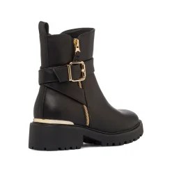 Hot Stivaletti neri da Donna con fibbia e zip Donna Stivaletti Donna