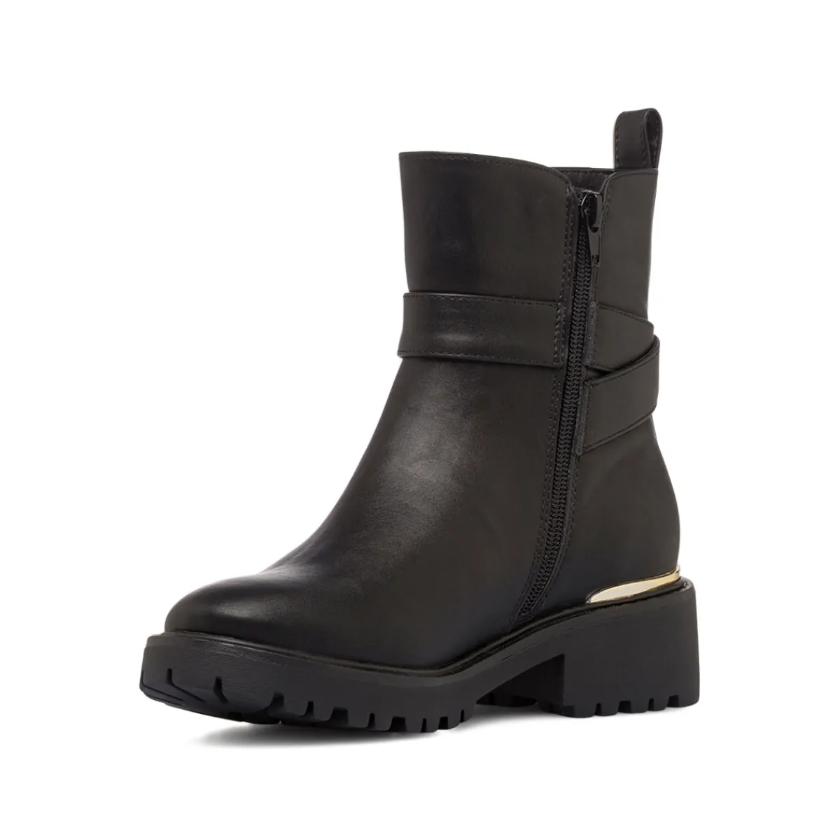 Hot Stivaletti neri da Donna con fibbia e zip Donna Stivaletti Donna