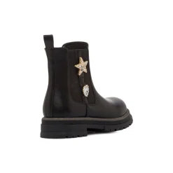 Hot Stivaletti neri da Ragazza con stelle e cuori Bambino Stivaletti Bambina