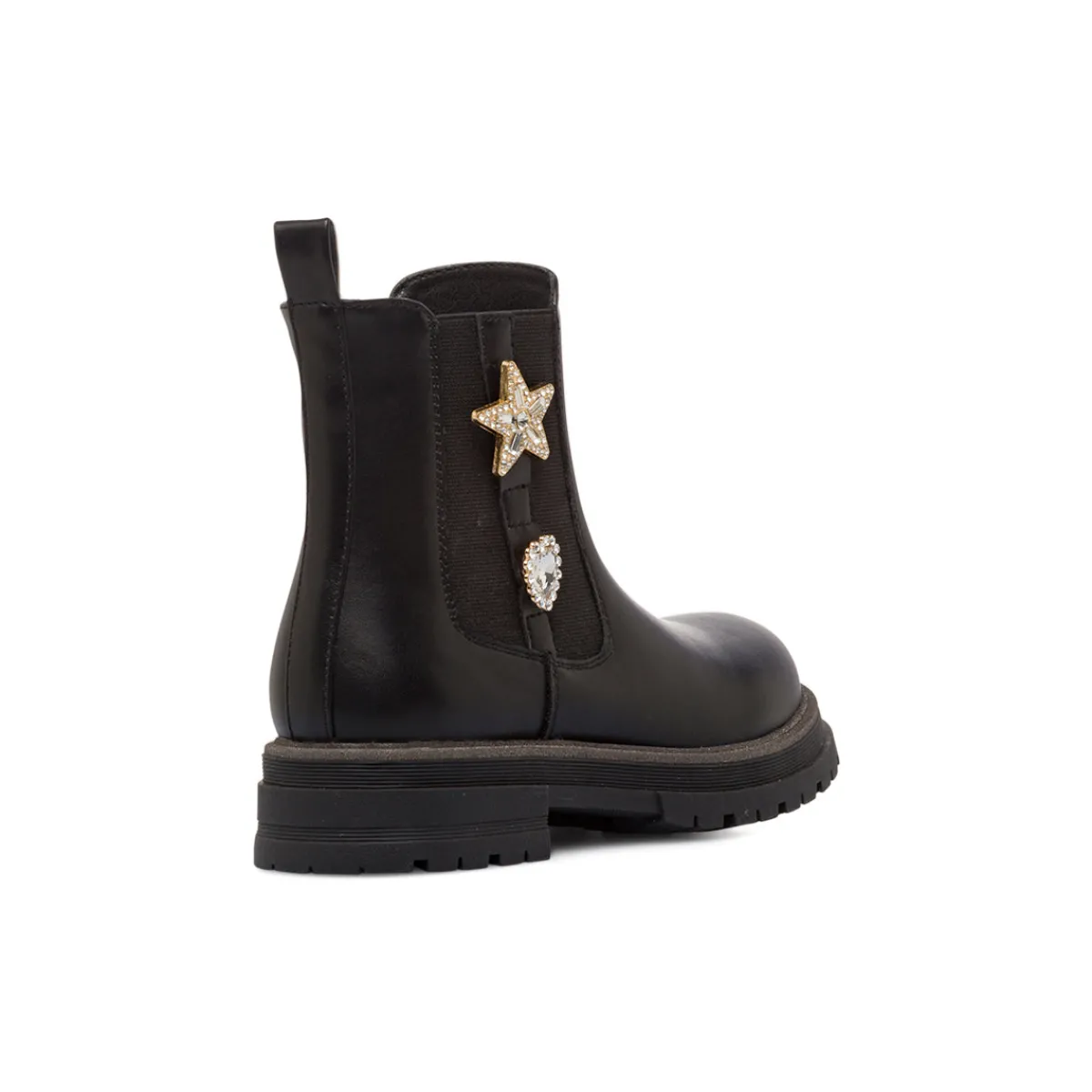 Hot Stivaletti neri da Ragazza con stelle e cuori Bambino Stivaletti Bambina