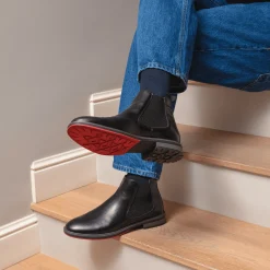 Sale Stivaletti neri da uomo Uomo Polacchine Uomo|Stivaletti Uomo