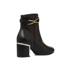 Sale Stivaletti neri eleganti con tacco 6 cm da donna con dettaglio laminato Donna Scarpe Eleganti|Scarpe Cerimonia Donna