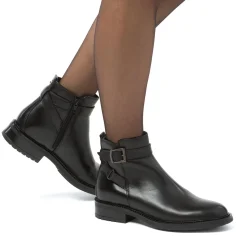 Clearance Stivaletti neri in pelle da donna Donna Stivaletti Donna