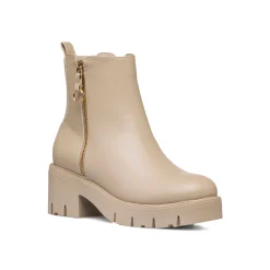 Best Stivaletti nude da Donna con zip e tacco 7 cm Donna Stivaletti Donna