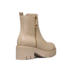 Best Stivaletti nude da Donna con zip e tacco 7 cm Donna Stivaletti Donna