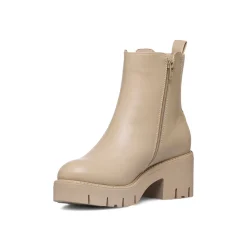 Best Stivaletti nude da Donna con zip e tacco 7 cm Donna Stivaletti Donna