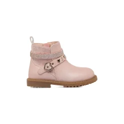 Sale Stivaletti rosa da Bambina con glitter e cuori Bambino Primi Passi Bambina
