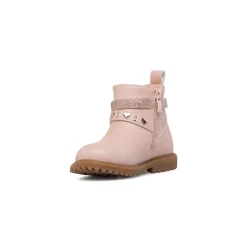 Sale Stivaletti rosa da Bambina con glitter e cuori Bambino Primi Passi Bambina