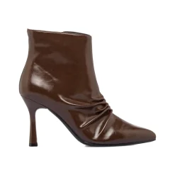 Hot Stivaletti slouchy marroni da Donna con tacco 9 cm Donna Scarpe Eleganti|Scarpe Cerimonia Donna