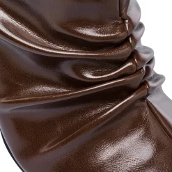 Hot Stivaletti slouchy marroni da Donna con tacco 9 cm Donna Scarpe Eleganti|Scarpe Cerimonia Donna