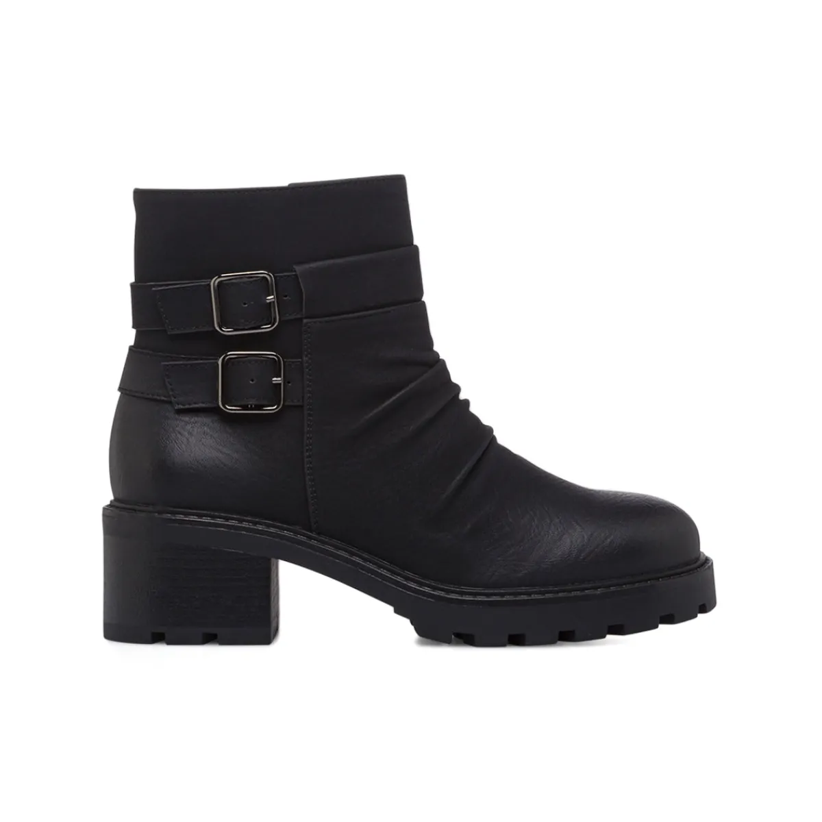Outlet Stivaletti slouchy neri da Donna con fibbie Donna Stivaletti Donna