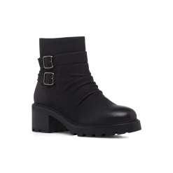 Outlet Stivaletti slouchy neri da Donna con fibbie Donna Stivaletti Donna