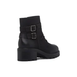 Outlet Stivaletti slouchy neri da Donna con fibbie Donna Stivaletti Donna