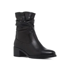 Stivaletti slouchy neri da Donna con tacco 5 cm Donna Stivaletti Donna