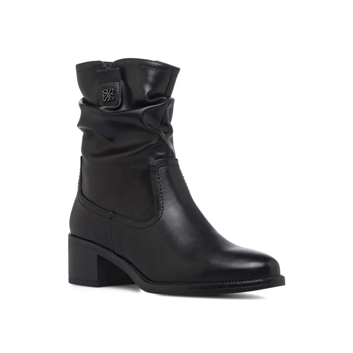 Stivaletti slouchy neri da Donna con tacco 5 cm Donna Stivaletti Donna