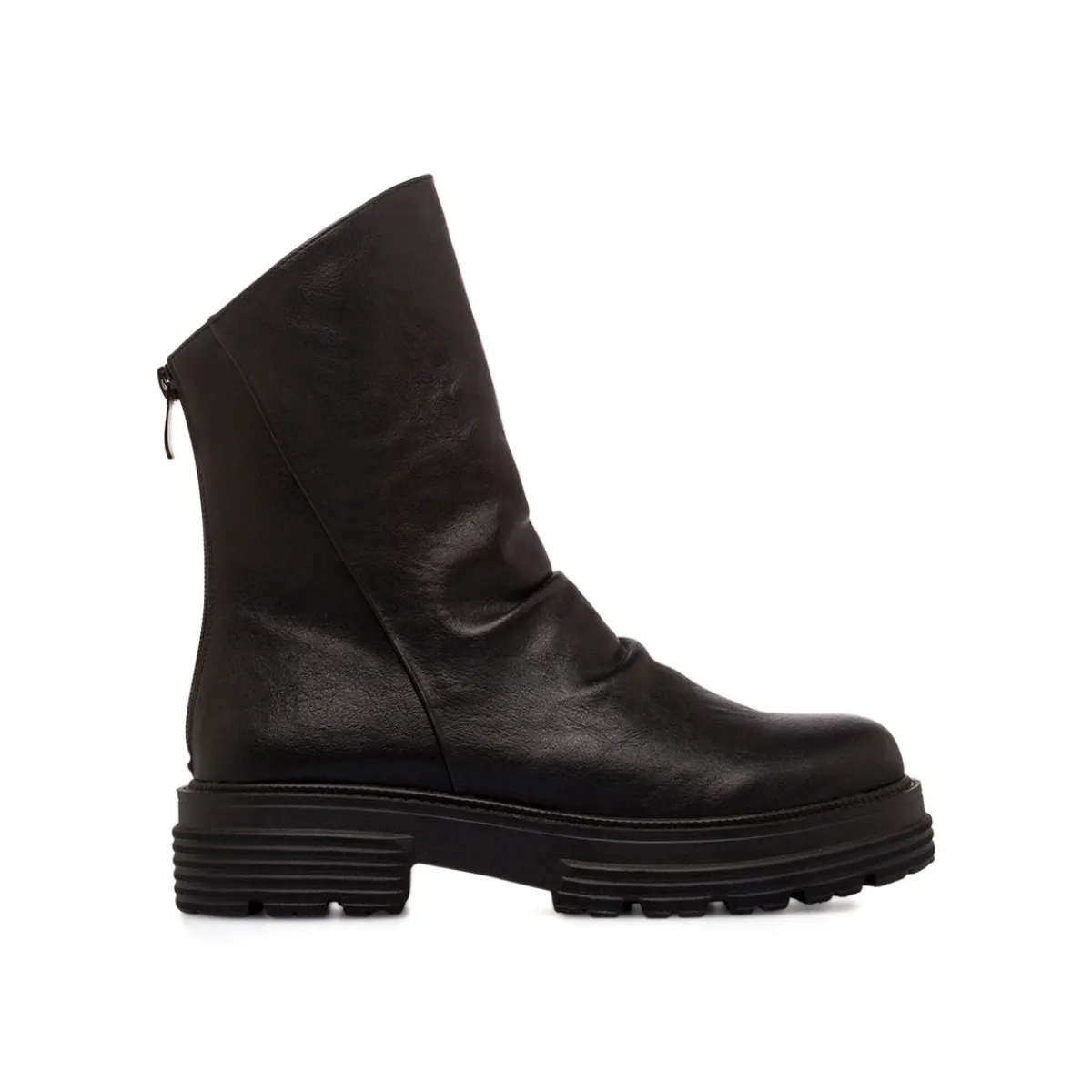 Online Stivaletti slouchy neri da Donna con zip Donna Stivaletti Donna