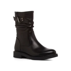 Discount Stivaletti slouchy neri da Donna con fibbia Donna Stivaletti Donna
