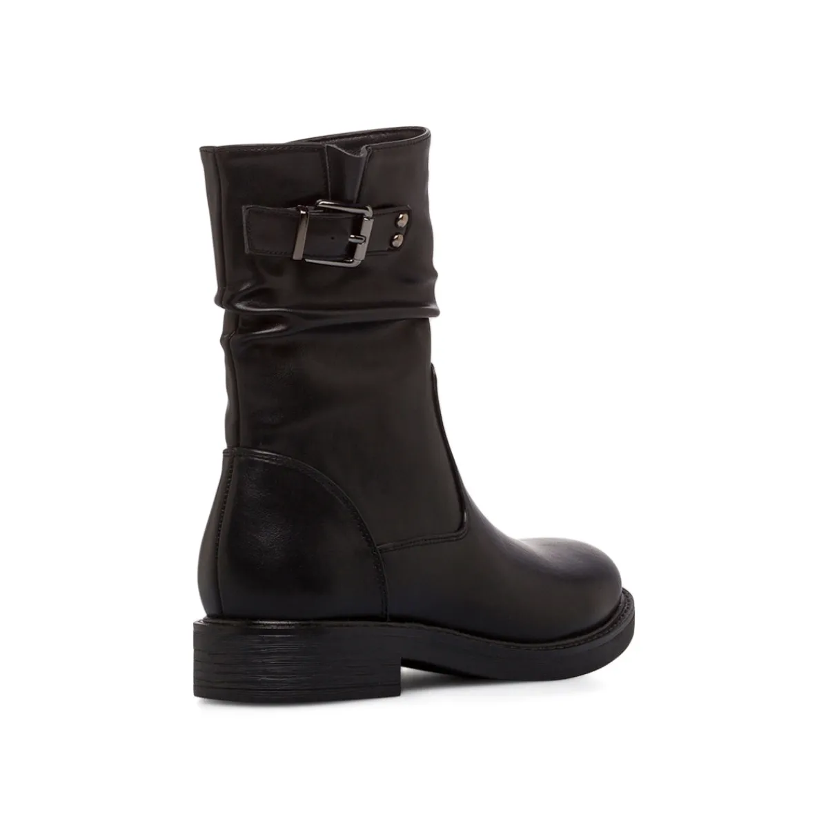 Discount Stivaletti slouchy neri da Donna con fibbia Donna Stivaletti Donna