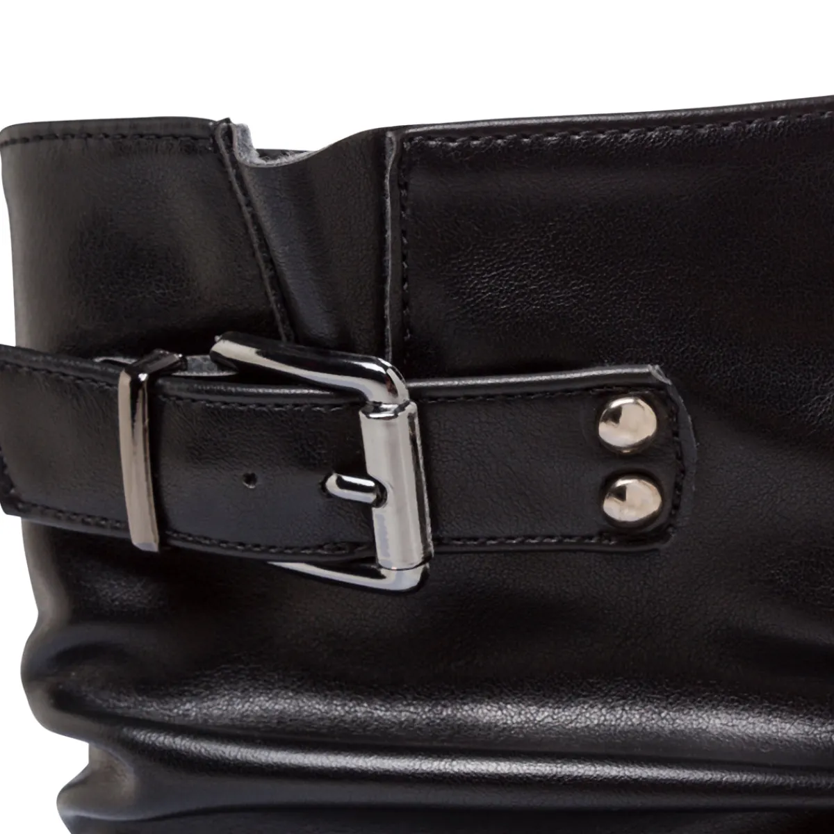 Discount Stivaletti slouchy neri da Donna con fibbia Donna Stivaletti Donna