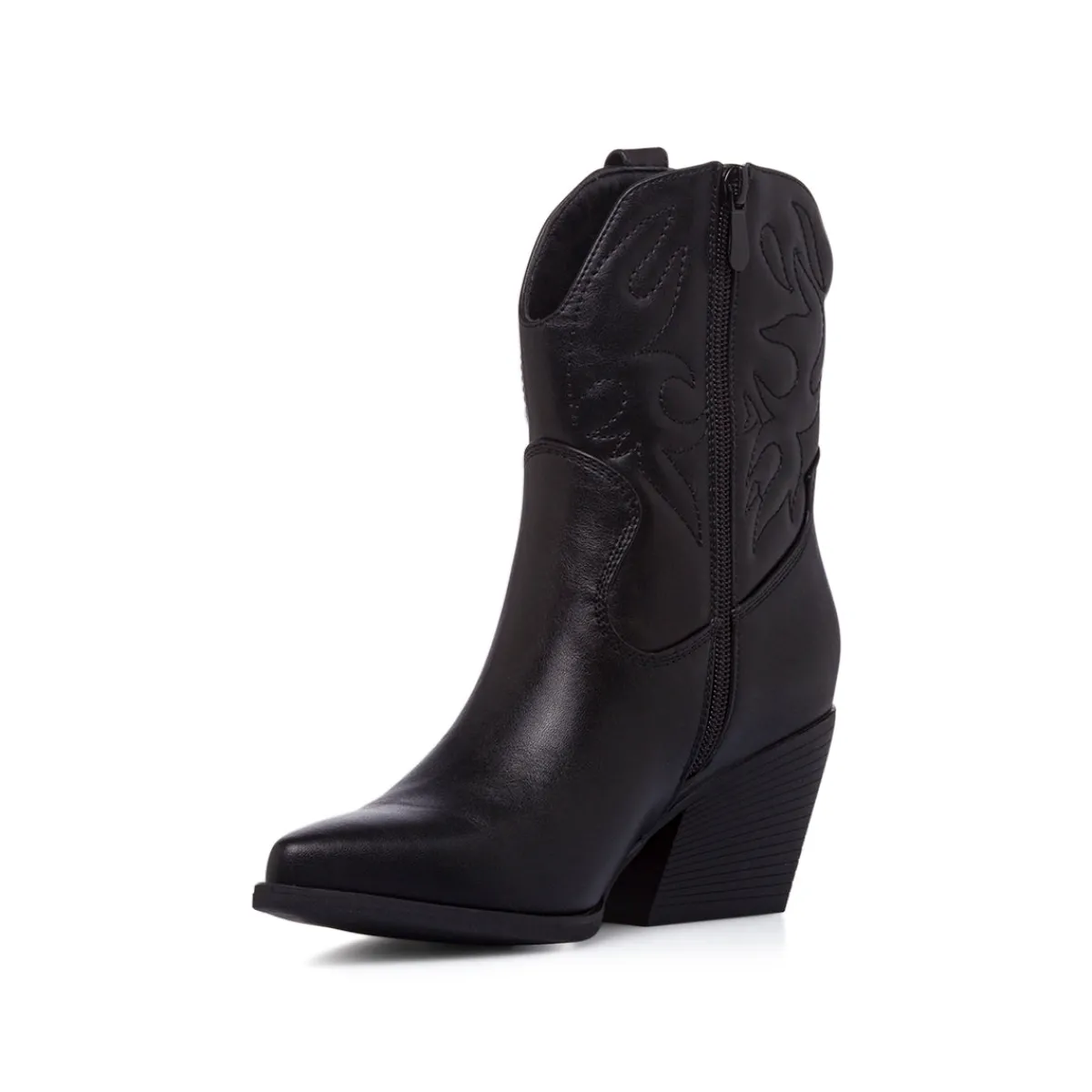 Stivaletti texani camperos neri da Donna con ricami Donna Stivali Texani|Stivaletti Donna