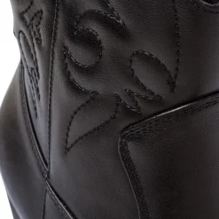 Stivaletti texani camperos neri da Donna con ricami Donna Stivali Texani|Stivaletti Donna