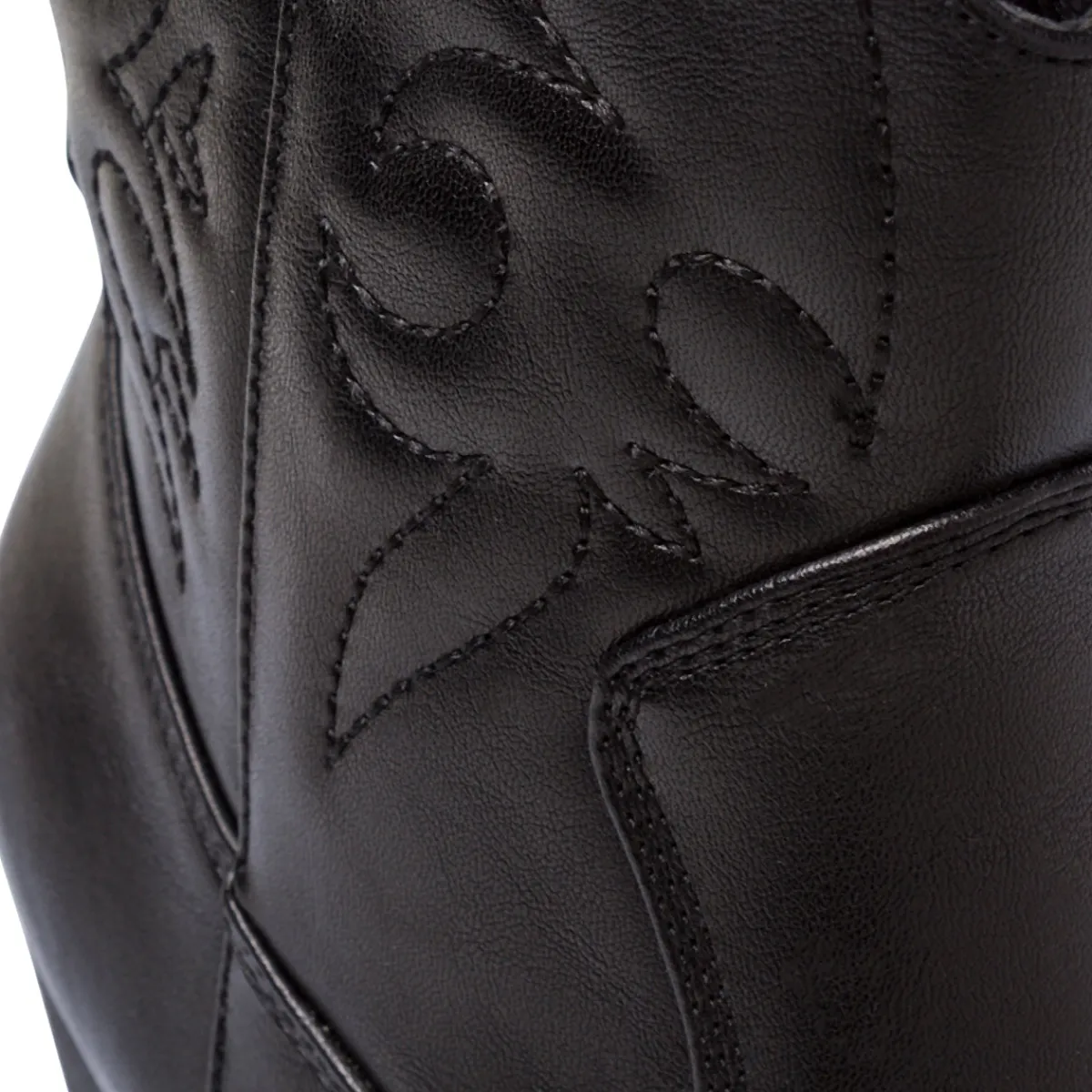 Stivaletti texani camperos neri da Donna con ricami Donna Stivali Texani|Stivaletti Donna