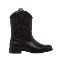 Discount Stivaletti texani neri da Ragazza con ricami floreali Donna Stivaletti Bambina|Scarpe Ragazza