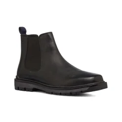 New Stivaletto nero da uomo in pelle Uomo Scarponcini E Anfibi Uomo
