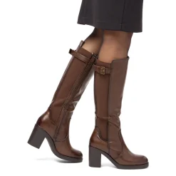 Clearance Stivali alti con tacco 8,5 cm marroni da donna Donna Stivali Donna