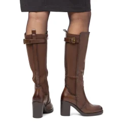 Clearance Stivali alti con tacco 8,5 cm marroni da donna Donna Stivali Donna