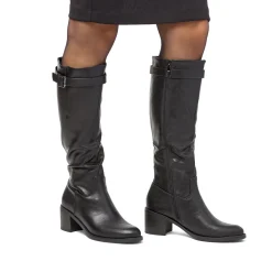 Discount Stivali alti da donna neri con fibbia Donna Stivali Donna