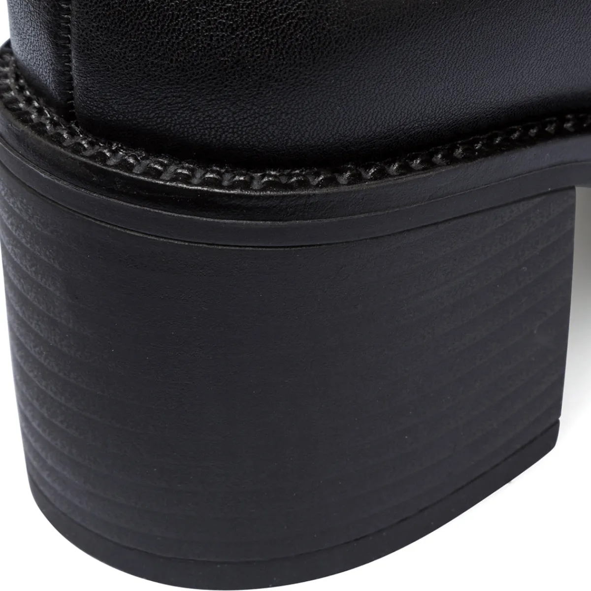 Discount Stivali alti da donna neri con fibbia Donna Stivali Donna