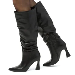 Online Stivali alti neri da Donna con tacco 8,5 cm Donna Stivali Donna