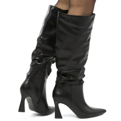 Online Stivali alti neri da Donna con tacco 8,5 cm Donna Stivali Donna