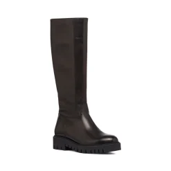 Best Stivali alti neri da donna in pelle Donna Stivali Donna