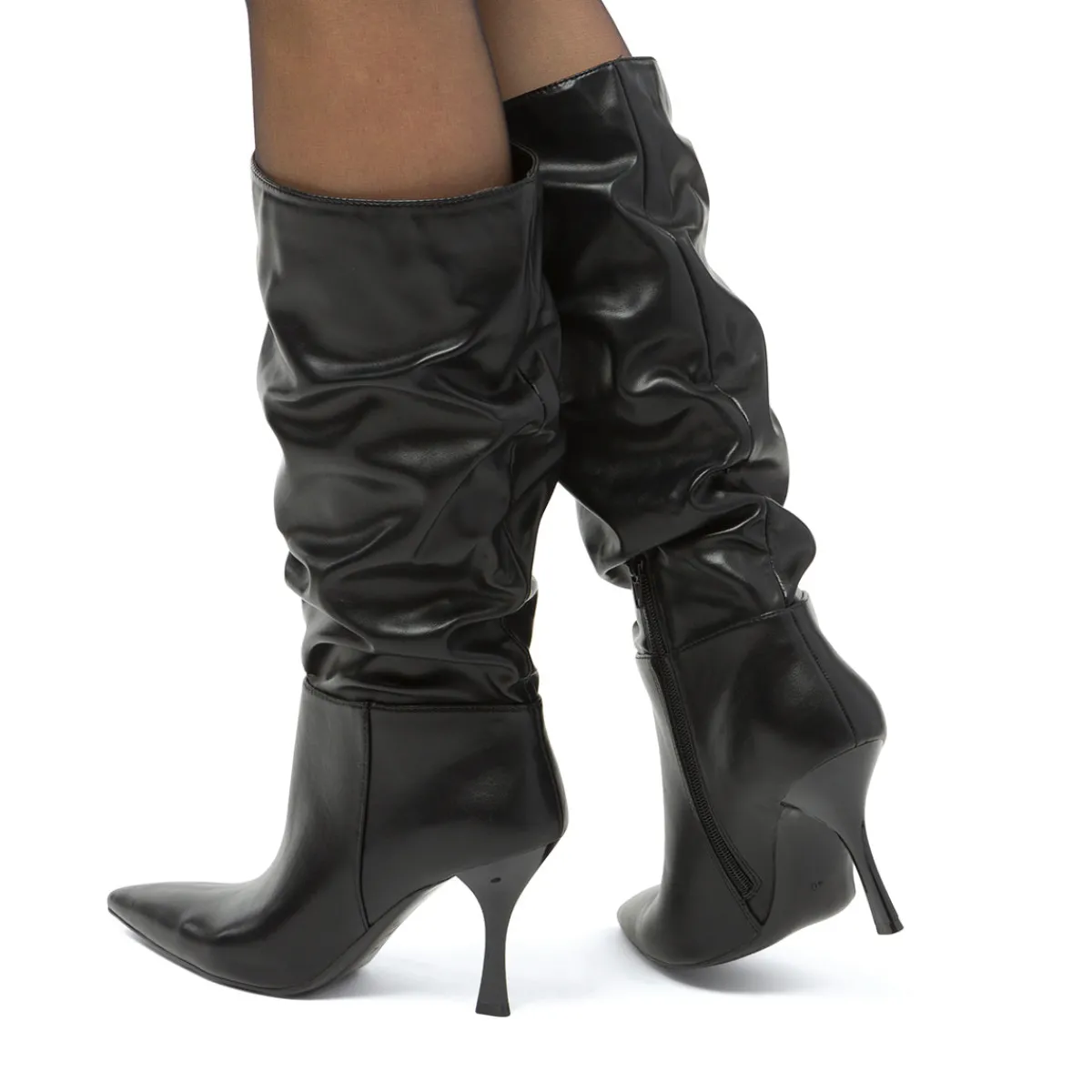 Clearance Stivali alti neri da Donna con tacco 9 cm Donna Stivali Donna