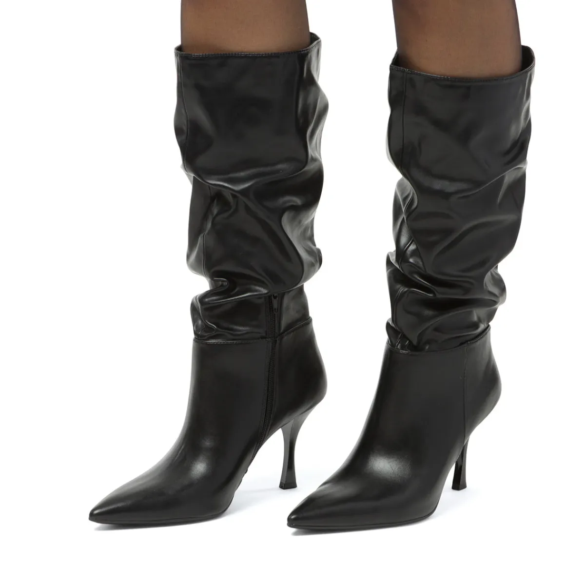 Clearance Stivali alti neri da Donna con tacco 9 cm Donna Stivali Donna