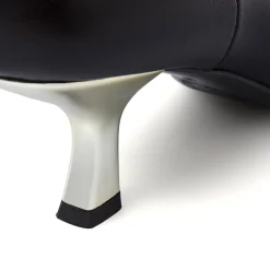 Sale Stivali alti neri da Donna con tacco bianco 7 cm Lora Ferres Donna Stivali Donna