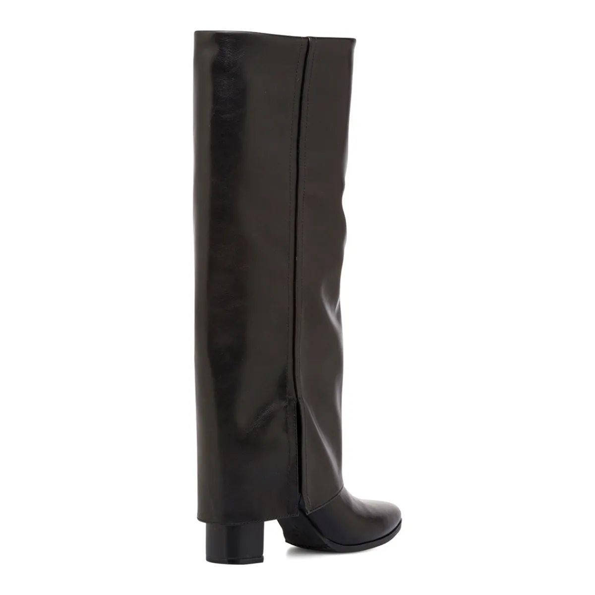 Best Stivali alti neri da Donna con risvolto e con tacco 7,5 cm Donna Stivali Donna