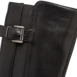 Hot Stivali alti neri da Donna con fibbia Donna Stivali Donna