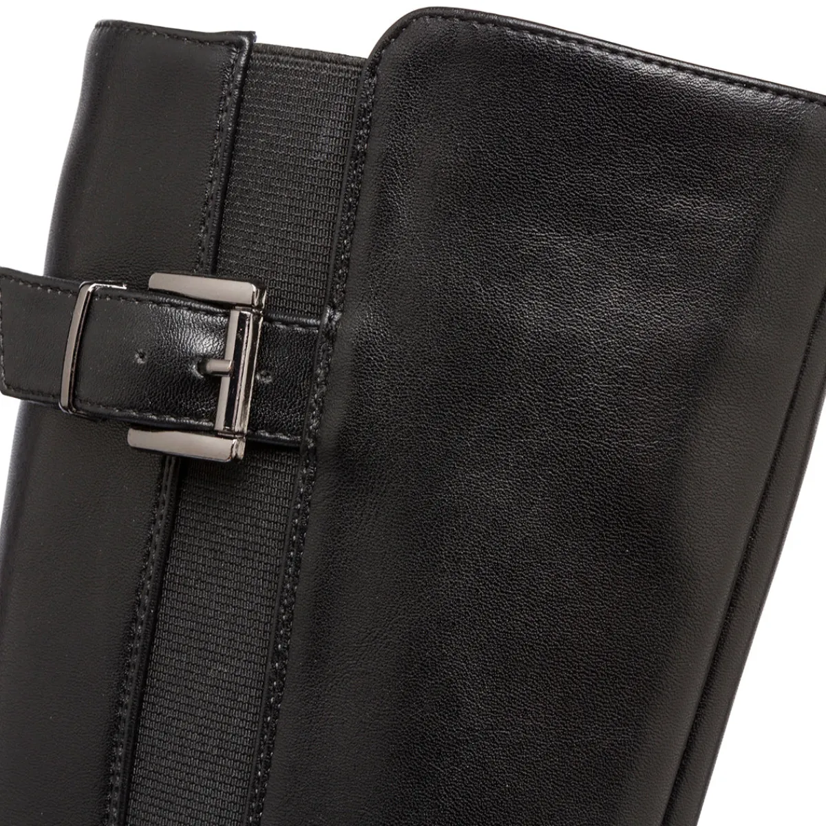 Hot Stivali alti neri da Donna con fibbia Donna Stivali Donna