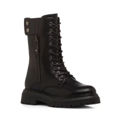 Discount Stivali Anfibi neri da Donna con allacciatura Donna Scarponcini E Anfibi Donna