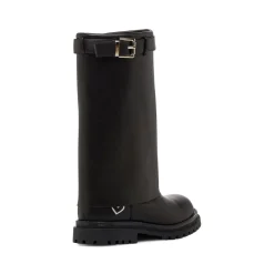 Hot Stivali biker neri da ragazza con fibbia e risvolto Bambino Stivaletti Bambina|Scarpe Ragazza