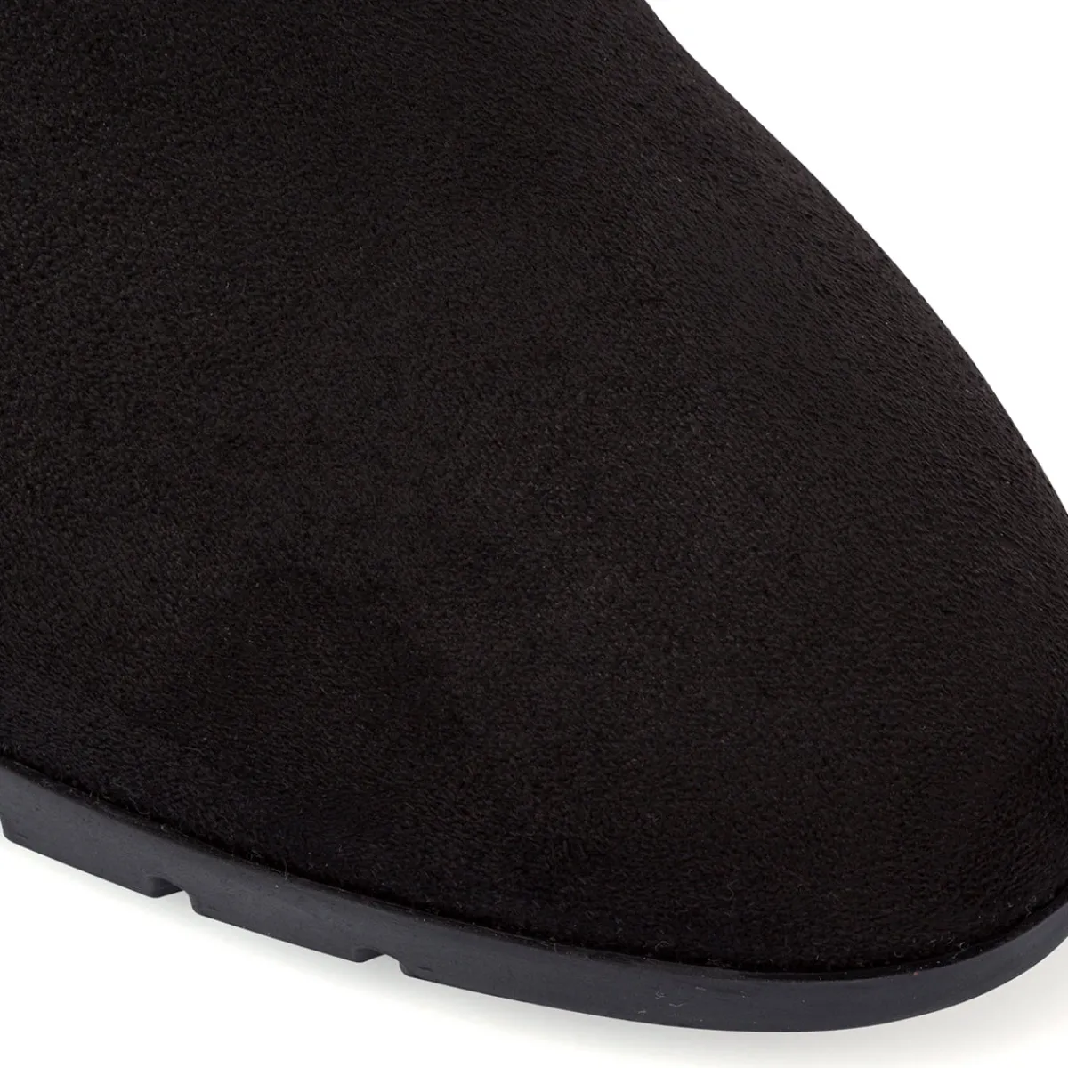 Clearance Stivali comfort neri da Donna con tacco 7 effetto scamosciato Donna Scarpe Comfort|Stivali Donna