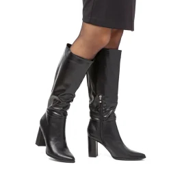 Discount Stivali da donna neri con tacco 9 cm Donna Scarpe Eleganti|Stivali Donna