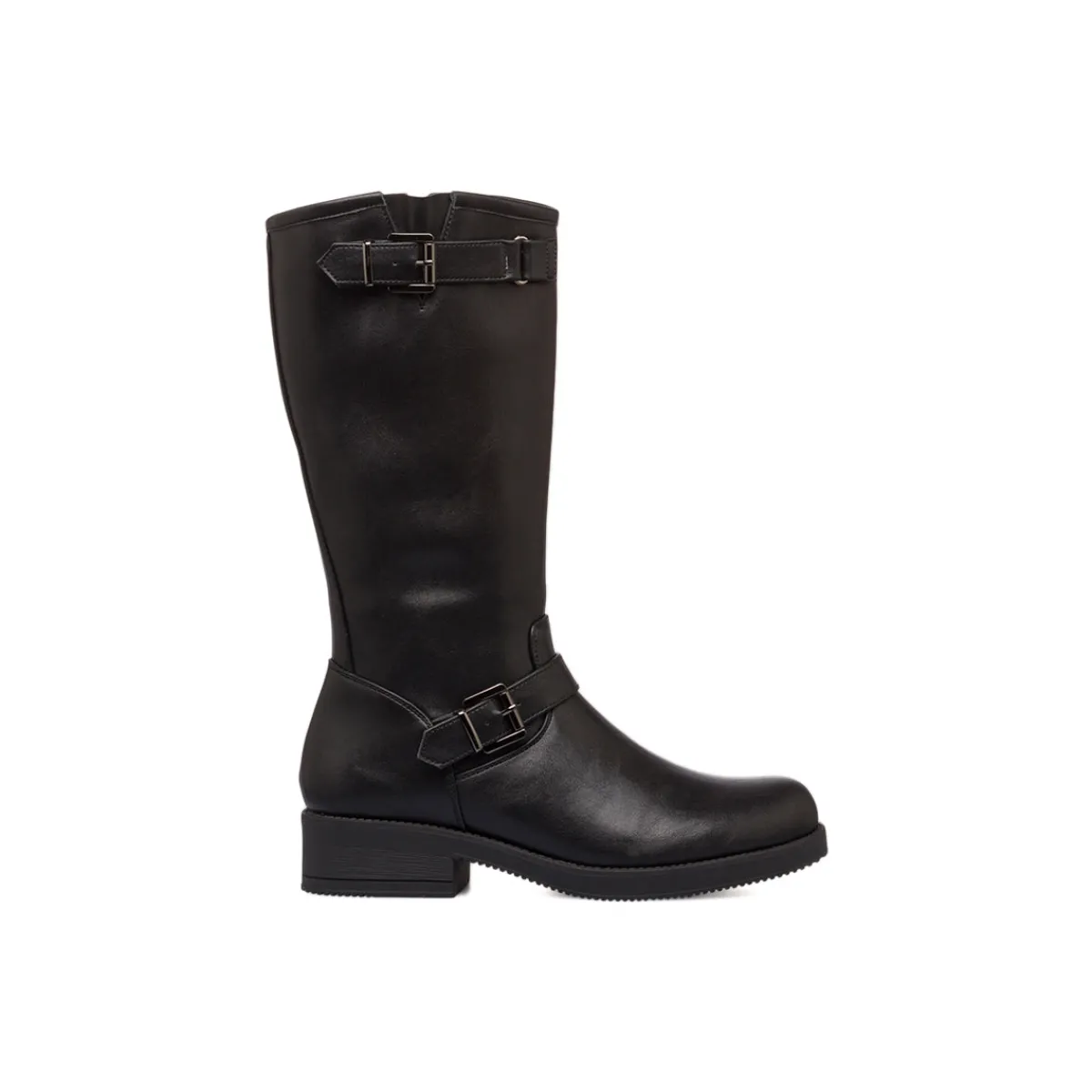 New Stivali da donna neri con fibbie Donna Stivali Donna|Scarponcini E Anfibi Donna