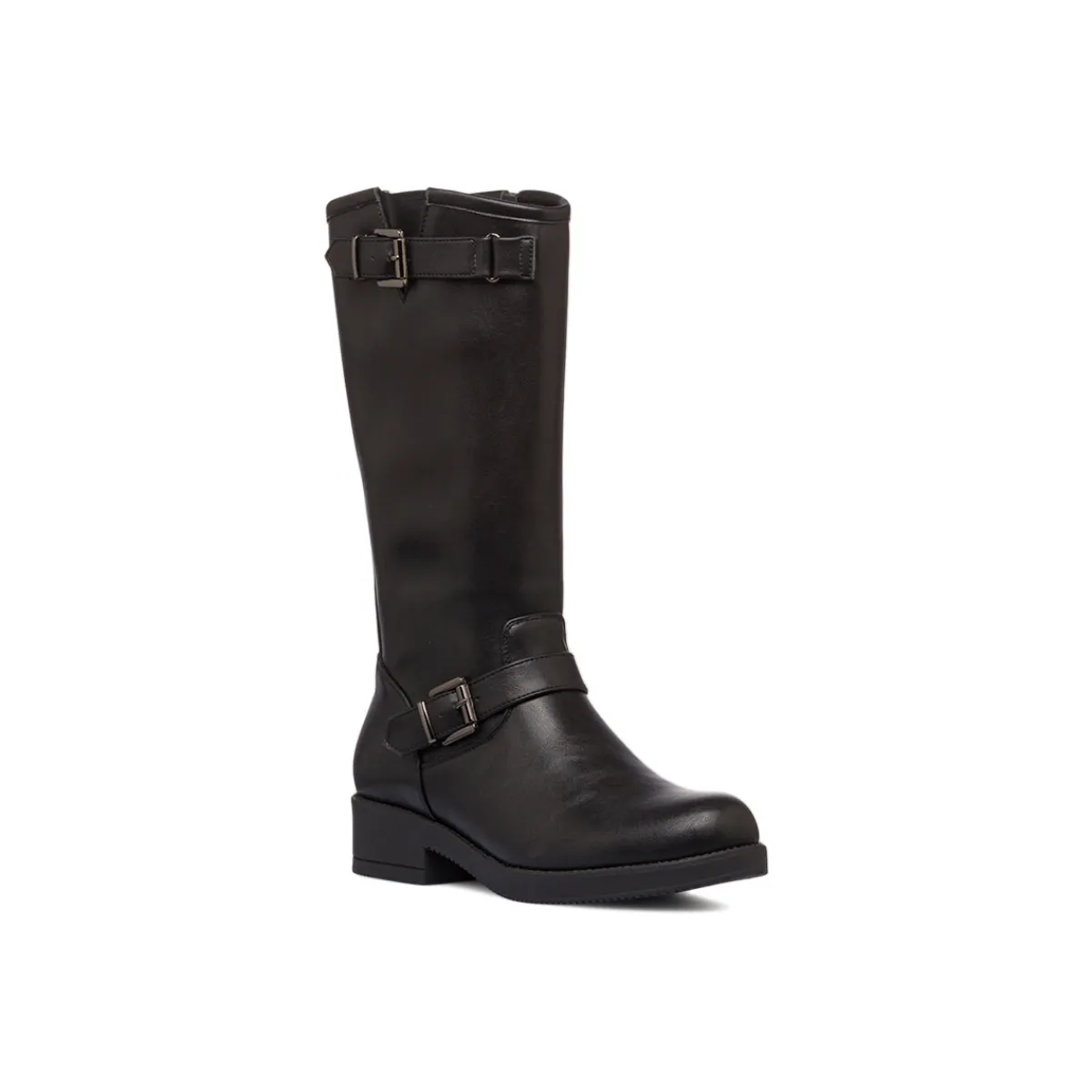 New Stivali da donna neri con fibbie Donna Stivali Donna|Scarponcini E Anfibi Donna